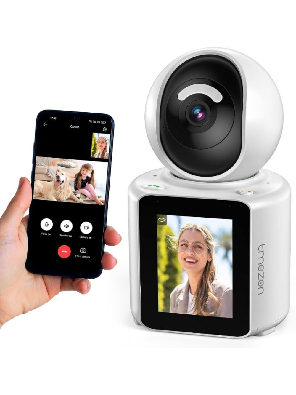 Indoor Wireless Pet Camera - 1080P Two-Way Audio Monitor with Motion Detection